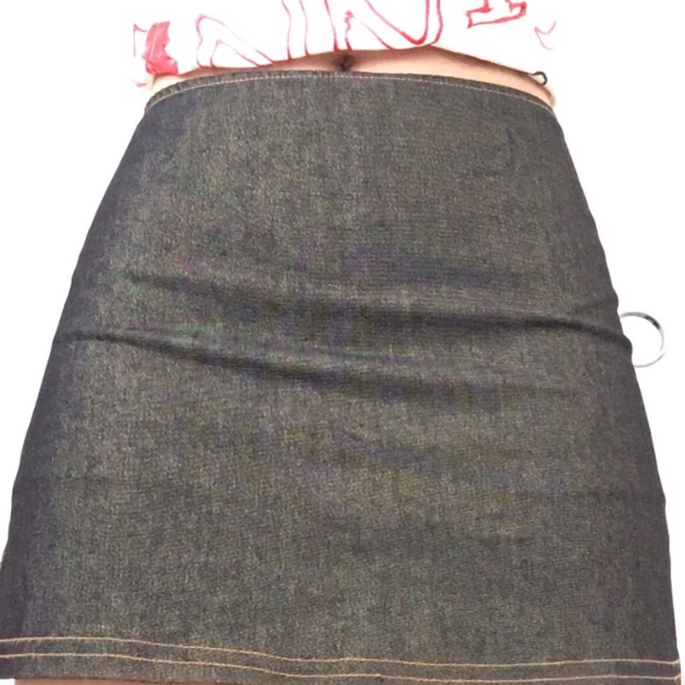 Glitter mini skirt